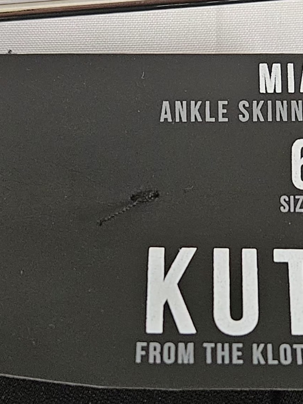 KUT from the Kloth Mia Ankle Skinny Black Pants Size 6 NWT - Picture 6 of 15